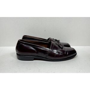 Allen Edmonds Newport Tassel Leather Loafers Men's Size 10‎ D Red